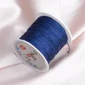Durable blue 0.6mm 73# DIY jade thread cord for handmade bracelets and jewelry making - Dark Blue 16