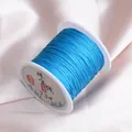 High-quality bright blue 0.6mm jewelry thread spool for DIY handmade braided bracelets - Lake Blue 19