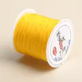 Premium yellow 73# 0.6mm jewelry cord for DIY braided bracelets and necklaces spool - Yellow 22