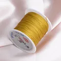 73# golden yellow 0.6mm DIY jewelry weaving cord on spool for bracelets - Earth Yellow 26