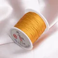 Size 73# golden DIY jewelry thread spool 0.6mm non-elastic cord for bracelet making - Amber Yellow 27