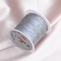 Premium 0.6mm silver non-elastic jade thread spool for DIY jewelry and bracelet braiding - Gray 28
