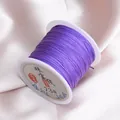 73# purple 0.6mm DIY jade cord spool for jewelry making and hand-woven bracelets. - Purple 31