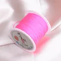Hot pink 73# jade thread 0.6mm non-elastic weaving cord for DIY jewelry making - Fluorescent Pink 42