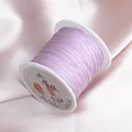 Spool of lilac 0.6mm non-elastic jade thread for DIY jewelry making and braiding projects - Gray Purple 49