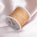 0.6mm No. 73 non-elastic golden jewelry cord for DIY bracelet weaving - Khaki 50