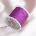Purple 0.6mm 73# jewelry cord spool for DIY bracelet and necklace braiding. - Purple Red 32