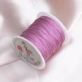 Durable purple 0.6mm jewelry thread for DIY beaded bracelets and necklaces - Bean Paste Pink 38