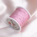 Premium pink 0.6mm #73 jade line cord for DIY handicraft jewelry weaving and beading - Peach Pink 39