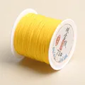 Vibrant 0.6mm yellow jade thread spool for DIY handmade jewelry and bracelet making - 53