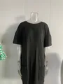 Schwarzer, locker sitzender Kurzarm-Jumpsuit mit praktischen Taschen für den Sommer - S / Oberteil Und Unterteil / Schwarz