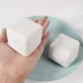 Weiches weißes Tofu-Squishy-Spielzeug mit Slow-Rebound-Effekt zum Stressabbau beim Spielen - Quadratischer Tofu