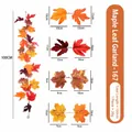 Detailed dimension specification chart for 100cm artificial autumn maple leaf garland 26g weight - Maple Vines - 167