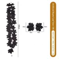100cm black artificial maple leaf garland vine for Halloween autumn home decor - Maple Vines - 186