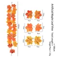 Artificial orange maple leaf vine garland 100cm long for autumn home decoration - Maple Vines - 189