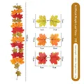 Artificial maple leaf garland for autumn home decor with detailed dimension specifications - Maple Vines - 192