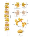 100cm Autumn artificial maple leaf garland with pumpkins and berries for home decor - Maple Vines - 193