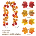 Artificial maple leaf garland for fall harvest and Halloween home decoration, 200cm long - Maple Vines - 207