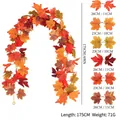 Autumn artificial maple leaf garland for home decor, 175cm long harvest festive vine - Maple Vines - 174