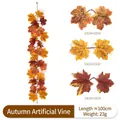 Autumn style artificial maple leaf vine garland 100cm length for harvest home decor - Maple Vines - 235