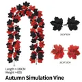 Artificial maple leaf vine for autumn home decor, 180cm long faux foliage garland - Maple Vines - 212