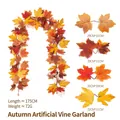 Autumn artificial maple leaf garland for Thanksgiving and Halloween home decoration - Maple Vine - 252-1