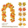 Autumn artificial maple leaf garland 175cm for harvest festival home decor - Maple Vine - 254-1