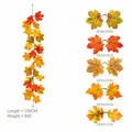 Autumn artificial maple leaf garland decoration with various leaf sizes and fall colors - Maple Vines - 254-4