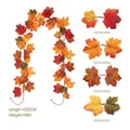 Realistic 200cm artificial autumn maple leaf garland for home and festive decoration - Maple Vines - 251-3