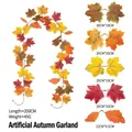 Artificial autumn maple leaf garland for home decoration with dimensions and weight specs - Maple Vines - 250 - 3