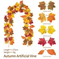 Artificial autumn maple leaf garland 175cm length for harvest festival home decor - Maple Vines - 250 - 1