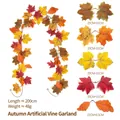 Autumn artificial maple leaf garland for home decoration Halloween 200cm long - Maple Vines - 250 - 2
