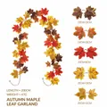200cm artificial maple leaf vine garland for autumn harvest festival home decoration - Maple Vine -256-2