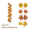 Artificial autumn maple leaf vine garland with various leaf sizes and dimensions - Maple Vines - 260 - 4