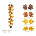 Artificial autumn maple leaf vine garland 100cm for seasonal home wall decoration - Maple Vines - 261-4