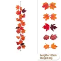 100cm Artificial autumn maple leaf garland for Thanksgiving and Halloween decor - Maple Vines - 273-4