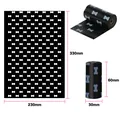 EPI biodegradable black dog poop bags roll with bone pattern measuring 230 x 330 mm - Eco Lavender Scent (Patterned) / 15 Pcs/Roll (1.5 Micron) / Black