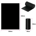 Durable black biodegradable dog poop bag roll with 230x330mm flat size dimensions - Eco Lavender Scent (Solid Color) / 15 Pcs/Roll (1.5 Micron) / Black