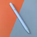 Minimalist macaron blue 0.5mm retractable gel pen with black ink refill for school office - 0.5mm / Macaron Blue