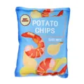 Plüschiges Quietschspielzeug in Form von Garnelen-Chips für interaktive Hundespiele - Kartoffelchips - Garnelengeschmack / Garnele Blau
