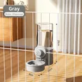 Distributore d'acqua automatico sospeso grigio per animali domestici, 20cm - Abbeveratoio / 520ml / Grigio
