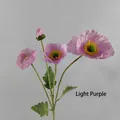 Elegant artificial light purple Iceland poppy flower stem for home interior decoration - Light Purple