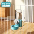 Distributore d'acqua sospeso azzurro per animali domestici, 20 cm - Abbeveratoio / 520ml / Blu
