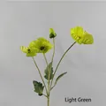 Realistic artificial Iceland poppy stem in light green for home and wedding decor - Light Green