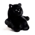 Gros plan montrant la texture douce d'une peluche de chat noir avec des traits mignons - Chat Noir / Environ 4050 Cm
