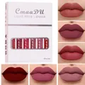 Detailed view of 6pcs matte liquid lipstick set with various rose and red shades - Series 02 / 6Pcs/Set / CM18SCC6ZZ-02