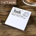 Bloc-notes blanc carré 7,6x7,6 cm avec un design créatif de liste de contrôle en anglais - Cases à Cocher Amusantes (This/Off/Yes) / 50 Feuilles