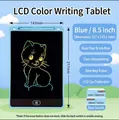 Blaues 8,5-Zoll-LCD-Schreibtablett für Kinder mit buntem Zeichenbildschirm und Stift - 8.5 Zoll / Blau