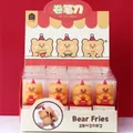 Kreativer manueller Silikon-Anspitzer in Bären-Pommes-Form für Schulkinder Geschenk - 7797 Little Bear Fast Food Bleistiftspitzer