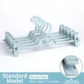 Durable Nordic blue pants hanger clip with 34cm length for non-slip closet storage. - Plastic Dipped Style / 34x14.5cm / Blue (Plastic Style)
